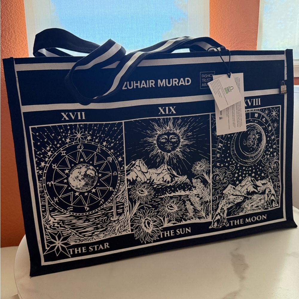 Zuhair Murad Celestial Black and White Sold Out Viral Tote.